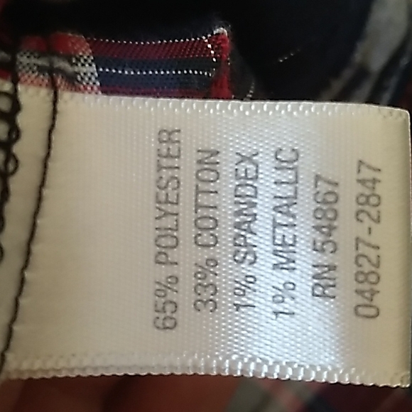 Christopher & Banks Stretch Plaid Button Down Blouse. Size Large. NWOT - Picture 11 of 11